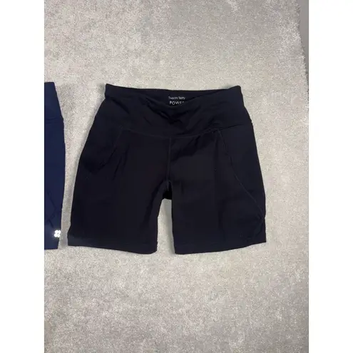 Sweaty Betty bundle lot of 2 power biker shorts size us 8 Pockets Black Navy - Image 2