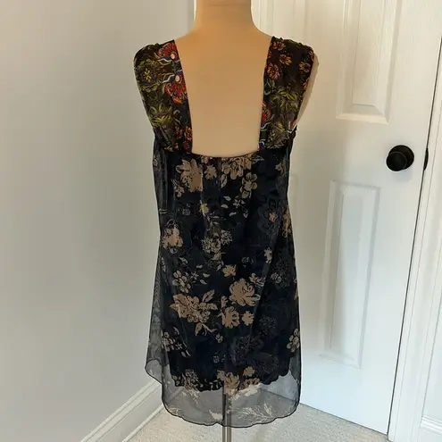 Desigual  Mesh Floral Tank Dress