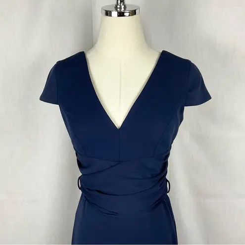 Dress the Population Dana Dress Bodycon Sheath Navy Cocktail Party Sz Small New