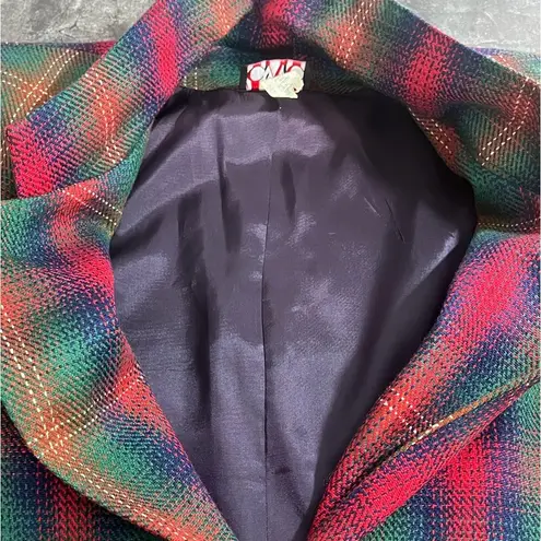 C & C Vintage Blazer Wool Blend Warm Christmas Cabin Lined Size 14