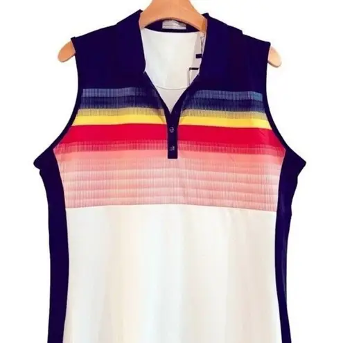 Callaway Women’s Abstract Gradient Print Color Block Golf Dress Size XL NEW