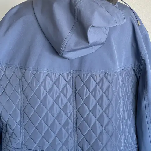 Calvin Klein  Womens Jacket Sz XL Quilted Hooded Soft Shell Winter Cozy Snow