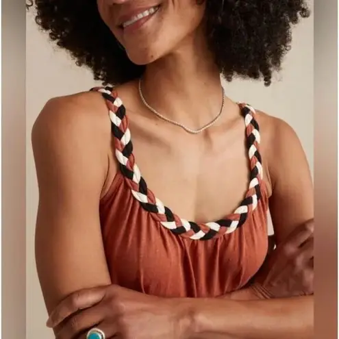 Marine layer New! Andrea Knit Midi Dress in Baked Clay, size M