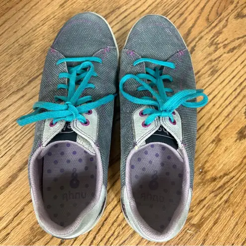 Ahnu by Teva | GOAT Neo Leather Sneakers Gray Size 8
