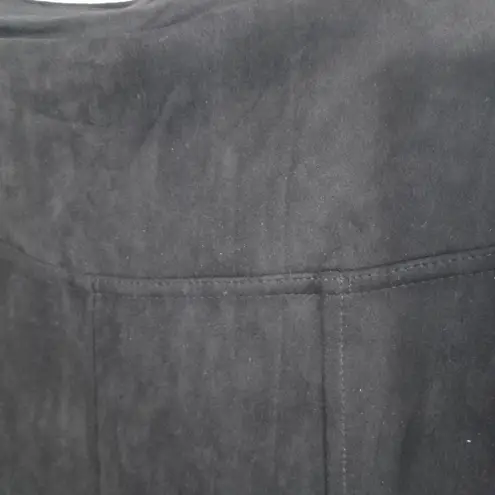 Andrew Marc S Chic Pseudo Suede Ponte Trousers Pants in Black