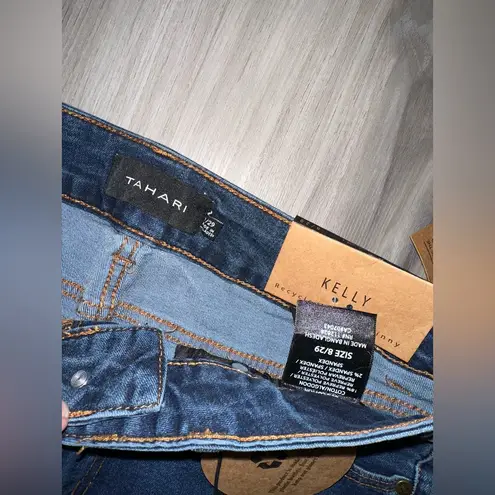 Tahari NWT  Women’s Dark Blue Classic Kelly Straight Leg Jeans Denim Pants 8/29