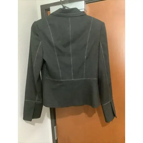 Reba McIntyre Women’s Black Snap Button Suit Blazer Size 4 New Without Tags