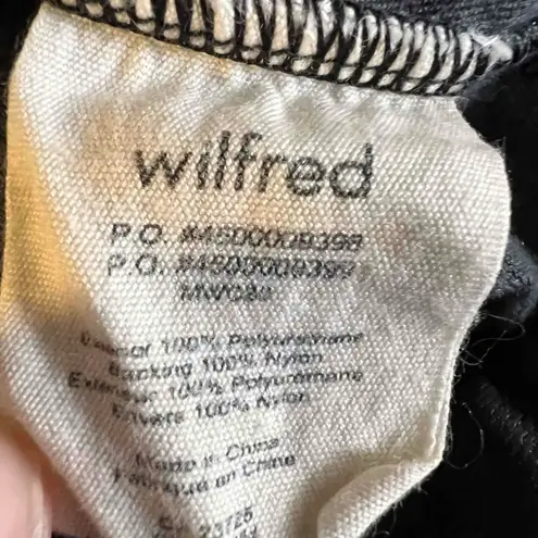 Wilfred Black Faux Leather Butter Soft High-Waisted Leggings Womens Size Small