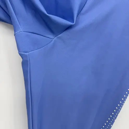 Beach Riot Blue Pearl Embellished Athletic Leggings Fitted Size Large