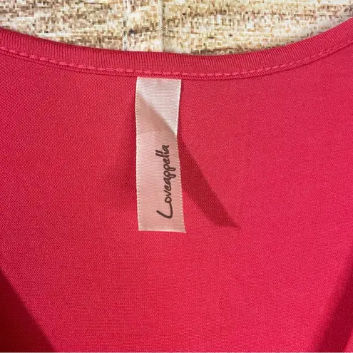 Loveappella v-neck jersey stretch orange maxi sleeveless dress Size XS pullover