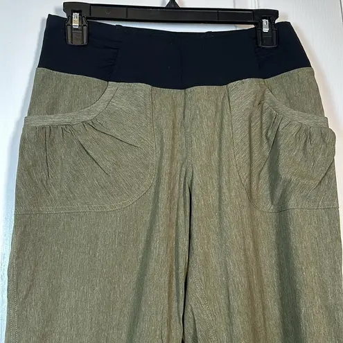 prAna  Summit Pull On Pant Cargo Green Heather Size Small EUC #OC-162