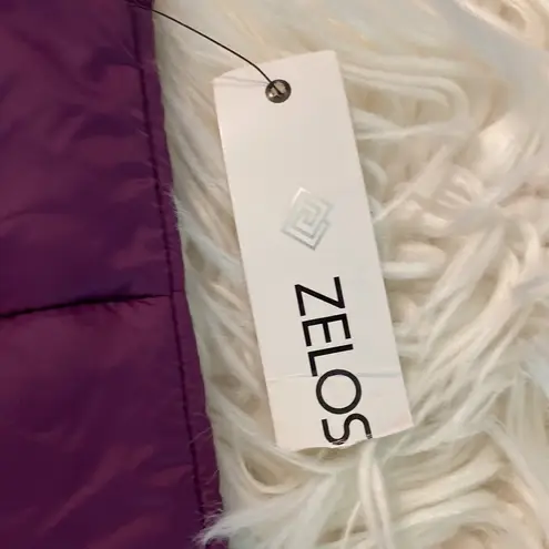 Zelos  XS puffy vest brand new with tags long 29” bust 30” with two front pockets