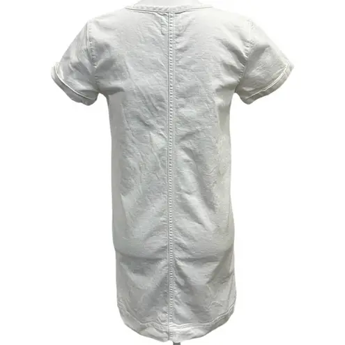 Sézane Sezane Ecru Giulia Denim Shift Dress French Country Coastal Rustic Boho Preppy