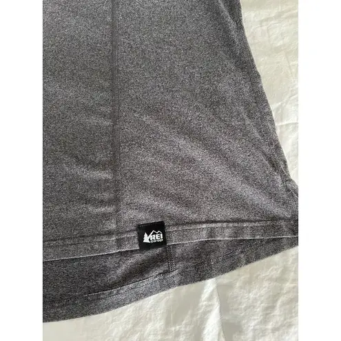 REI 2XL Grey Lightweight Pullover Fleece Zip Active Skiing Hiking Outdoor XXL Gray