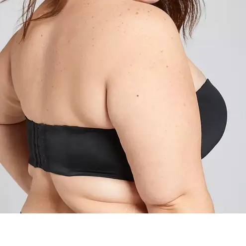 Cacique NWT Lane Bryant Black Multi-Way Strapless Bra Convertible Plus Size 40G