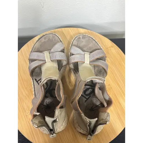 OTBT Cannonball 7 Platform Wedge Sandals Espadrille Ankle Strap Comfort Shoes