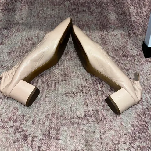 Everlane  nude Pink Leather Women's block heels Sz 7