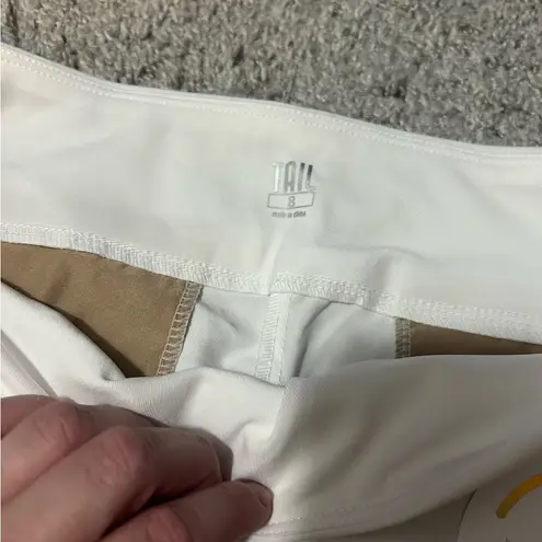 NEW Tail Activewear Mulligan UPF 50+ Modern Fit Chalk White Shorts SIZE 8