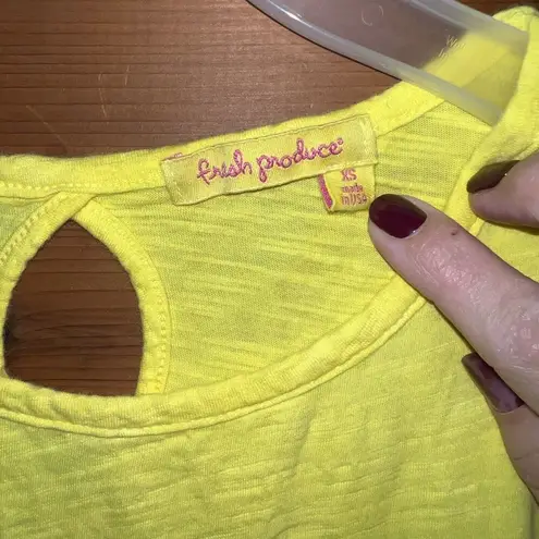 Fresh Produce Sunset Ombré Slub Cotton Tank Top Summer Boho 100% Cotton Small