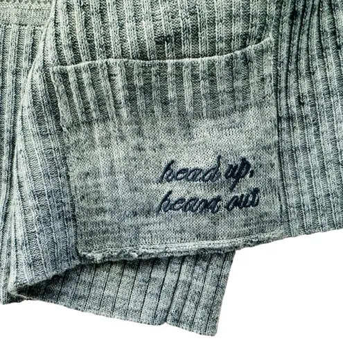 Lululemon  Calm and Collected Wrap Heathered Sailboat Navy XL Linen Cotton Hoodie - Image 7