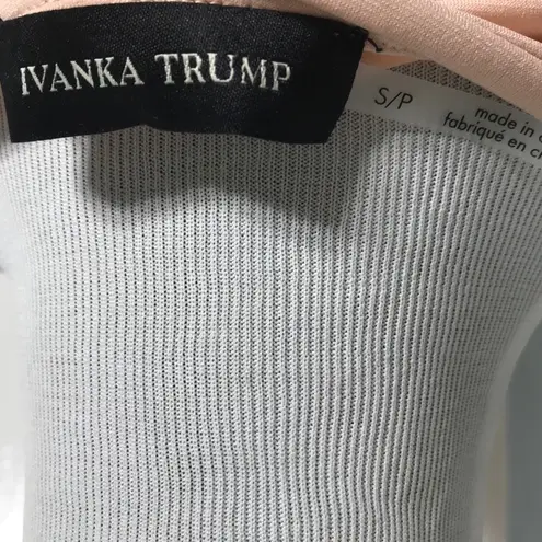 Ivanka Trump Pale Pink Long Sleeve Ruffle Top Size Small