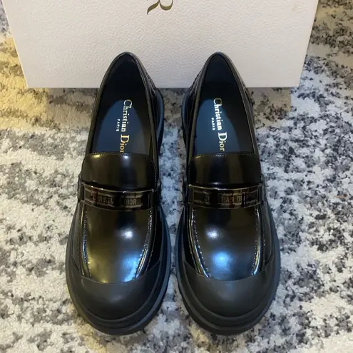 Christian Dior Code Loafer Black Brushed Calfskin size 39