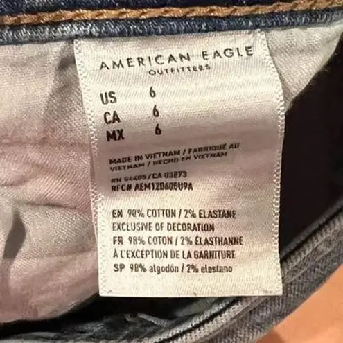 American Eagle Ripped Jean Skirt