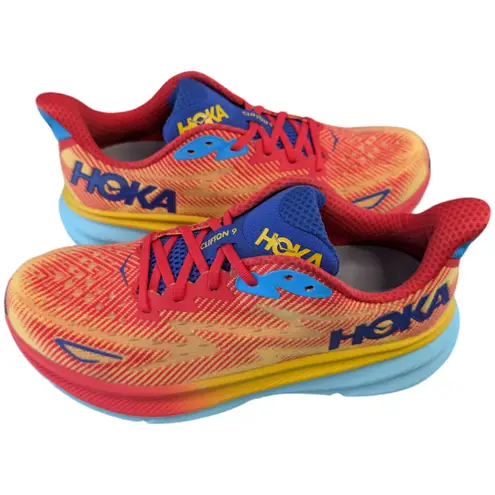 Hoka ONE ONE Clifton 9 Cerise Cloudless Running Walking Sneaker Womens 10.5B