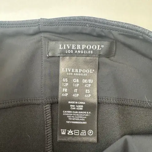 Liverpool Grey Tweed Pencil Skirt Career Office Wear Stretch Women's 12 Petite