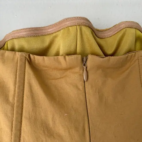 Klesis Golden Brown Corset Bubble Dress Size Small Tan