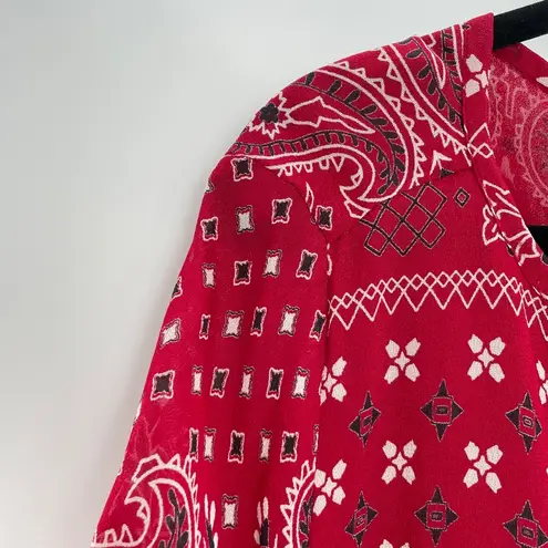 Muche & Muchette Women Red & White Bandana Print Long