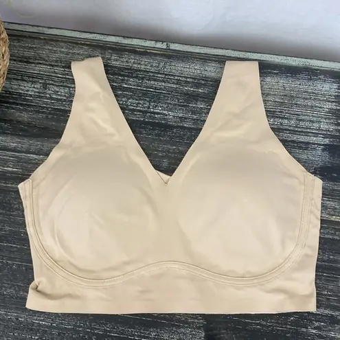 True & Co. Nude Wire Free Seamless Bra S Tan