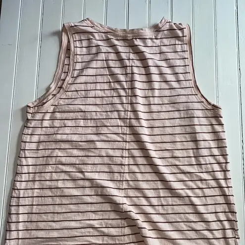 Old Navy  Sleeveless T-Shirt Dress Pink Stripes Size XL