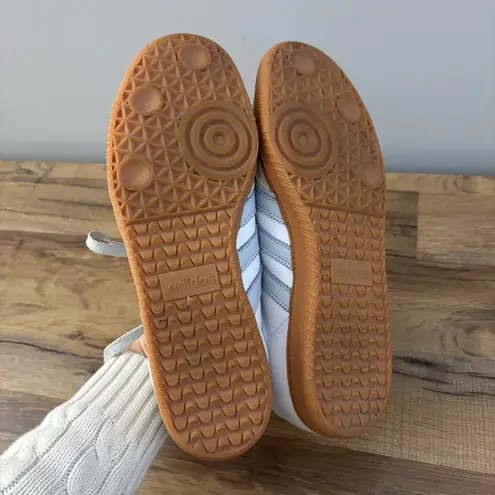 Adidas  Samba OG Lace Up Sneaker Grey Stripe White Women’s - Image 8