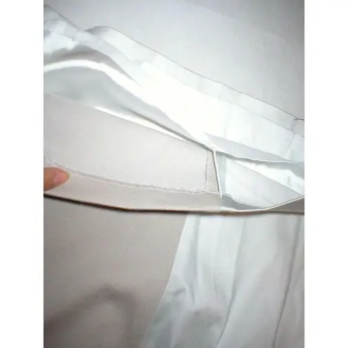 Tahari New Womens Designer Yellow White Tan Skirt Lined Office 10 NWT Ombre Gree