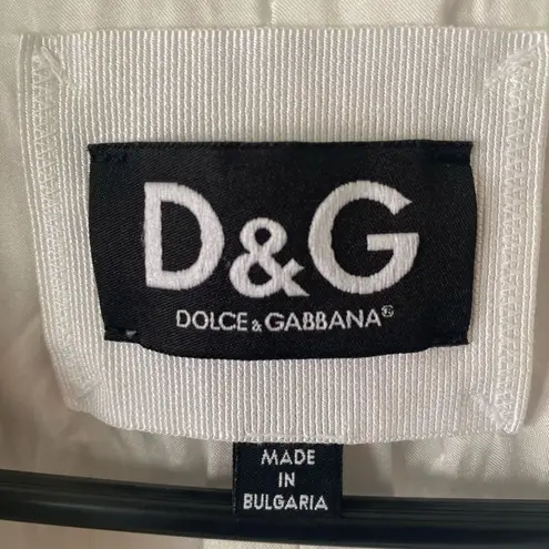 Dolce & Gabbana white slightly cropped blazer jacket