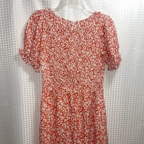 Lost + Wander Sweet Summer Daze Midi Dress Red Floral NWT Size M