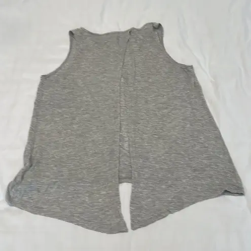 Bluheaven Beatles “Let it Be” lyrics size small open back grey tank top EUC