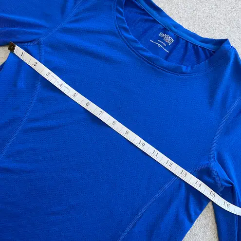 Danskin Now Women's Active Long Sleeve Performance Tee Royal Blue size XS