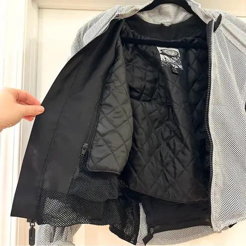 OSI Motorcycle Road Bike Riding Jacket Protective Plate inserts silver sz XXS