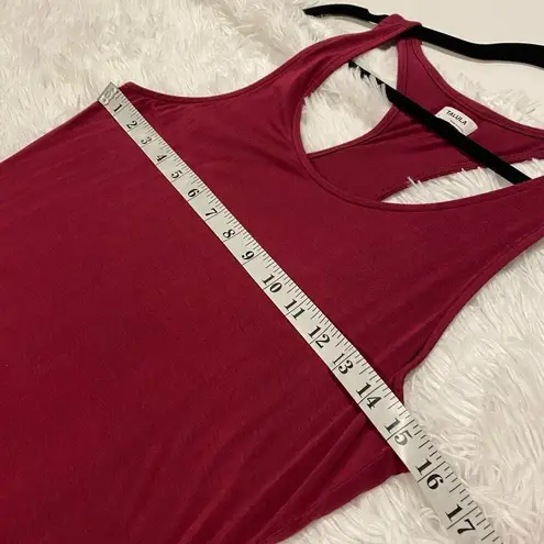 Talula Aritzia Gallatin Racerback Midi Dress in Maroon Medium