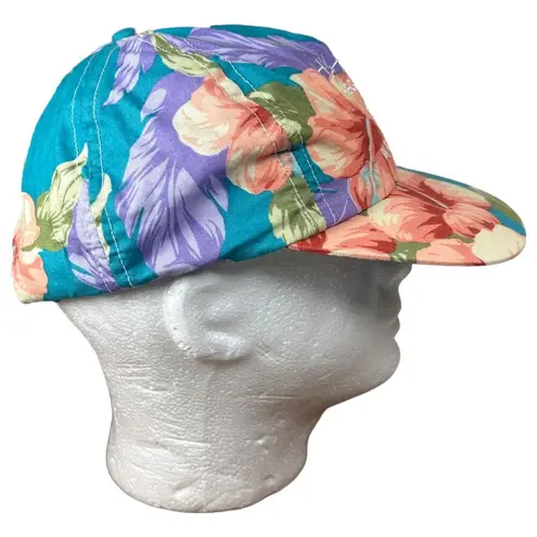 Hyatt Regency Waikoloa Vintage Tropical Hawaiian Baseball Hat One Size Blue