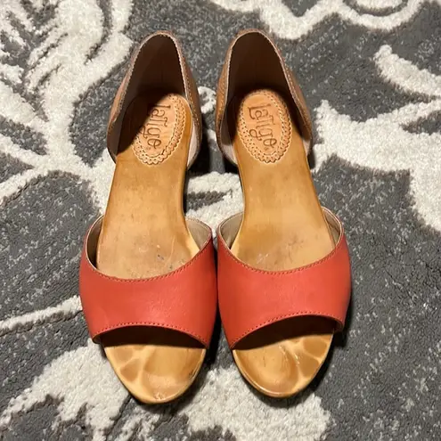 Latigo  by anthropologie open toed flats. Like new.