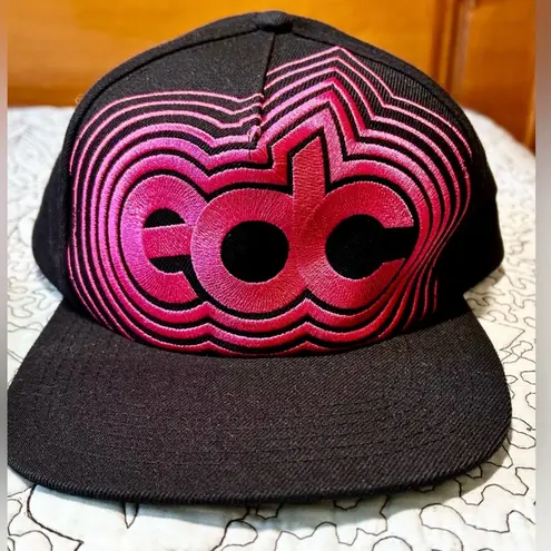 Insomniac EDC Snapback Hat Black Pink Unisex Electric Daisy Festival Cap 💛