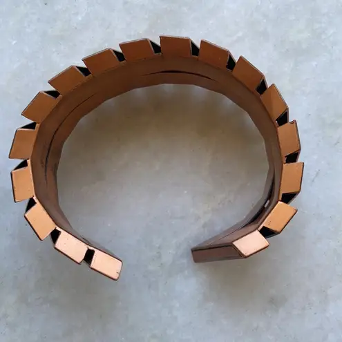 Vintage Oxidized Copper Cuff Bracelet SATC Barneys Emily in Paris Style Gold