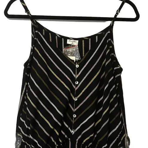 Others Follow Charlie Striped Wide Leg Jumpsuit Size Medium NWT #OP202406