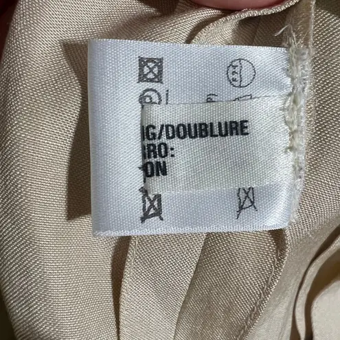 Vintage Escada Silk Linen Blazer Y2K Neutral Designer Cream Butter Yellow Blazer Size M