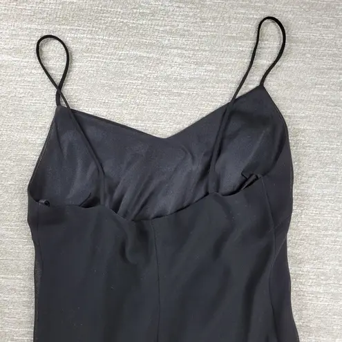 VTG Bora Prom Dress XL Black Bling Accent Sheer Layer Fairy Goth Evening Gown