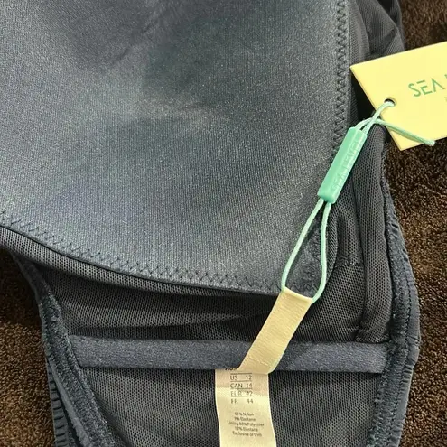 Nwt Sea level swim storm blue bikini top US size 12