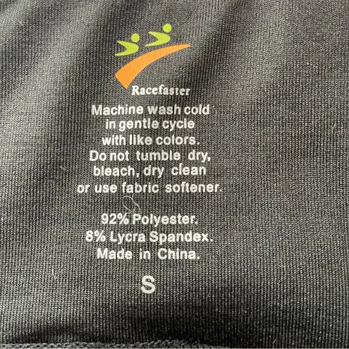 Racefaster Fleece Lined Black Legging Cycling Compression Spandex Stretch